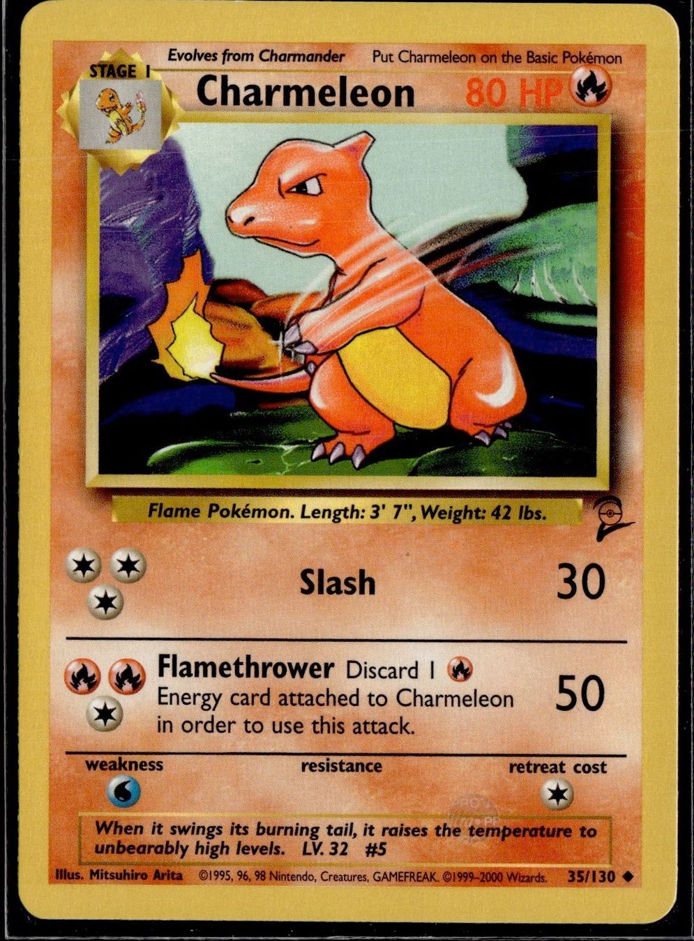 Pokémon Carte collezionabili: Charmeleon Base Set 2 35/130 Pokémon EN – Usato da Zürich venduto da pokemon_cards