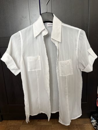 Vintage Bluse Biaggini – Gr. 36 (S) – Transparent