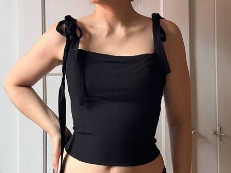 Reformation Top schwarz Gr US 6 / Gr EUR 36/38