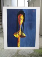 Ölbild DIAKHATE Afrika Figur modernist tribal art huile arte