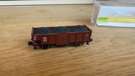Trix Hochbordwagen mit Ladung Spur N