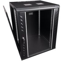 Showgear D7654 Serverschrank, schwarz, 15HE (L715)