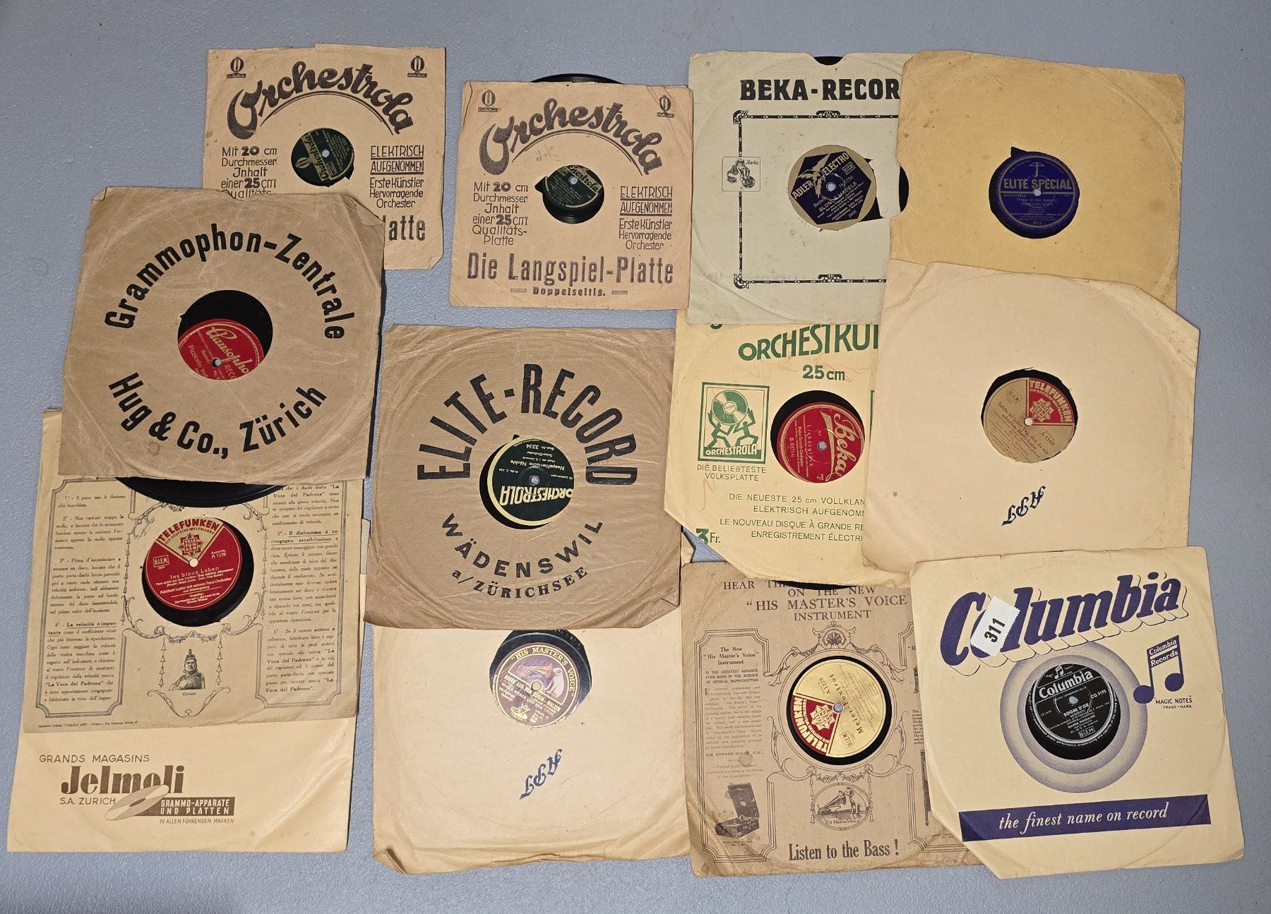 Dischi in vinile: 67 Schellackplatten Klassisch 1920er-1950er Jahre – Usato da Biberist venduto da Sienna09 1