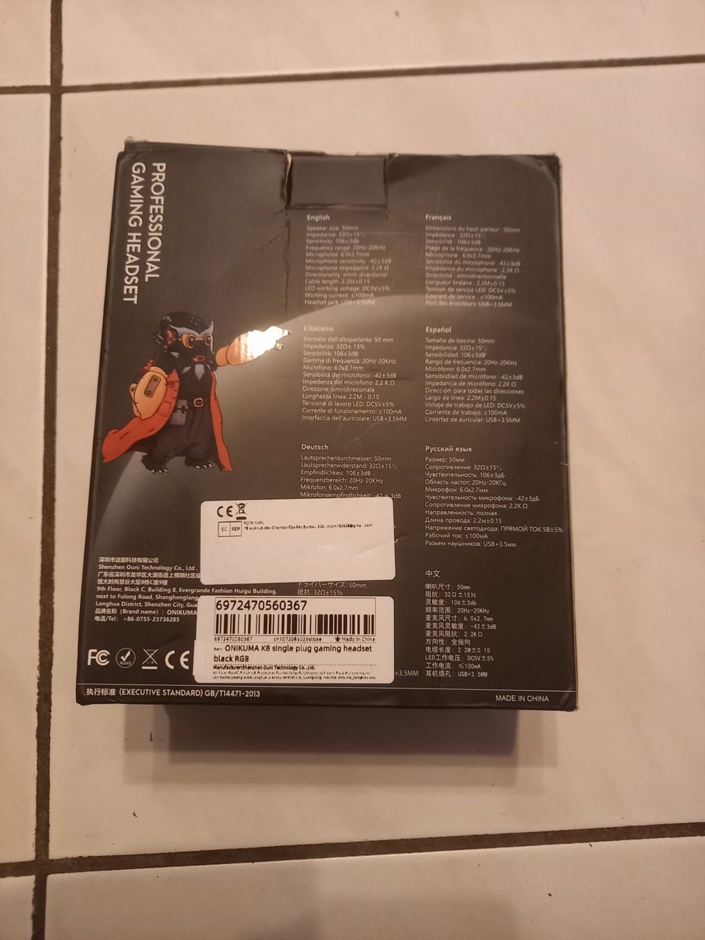Cuffie: k8 cuffie con microfono professionel gaming headset – Nuovo e nell'imballaggio originale da Wohlen AG venduto da poliziotto008 1