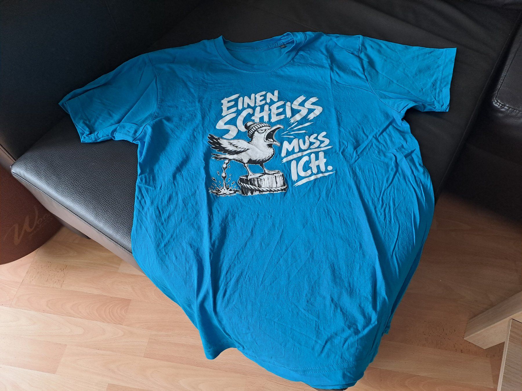 T-shirts: T-shirt, blau mit Spruch, Grösse M – Neuf (Voir description) à Hombrechtikon par Rada039 1