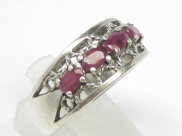 Anelli: Ring Silber 925 + MP Rubin synthetisch Gr. 60 – Usato da Ermatingen venduto da Decovin 1