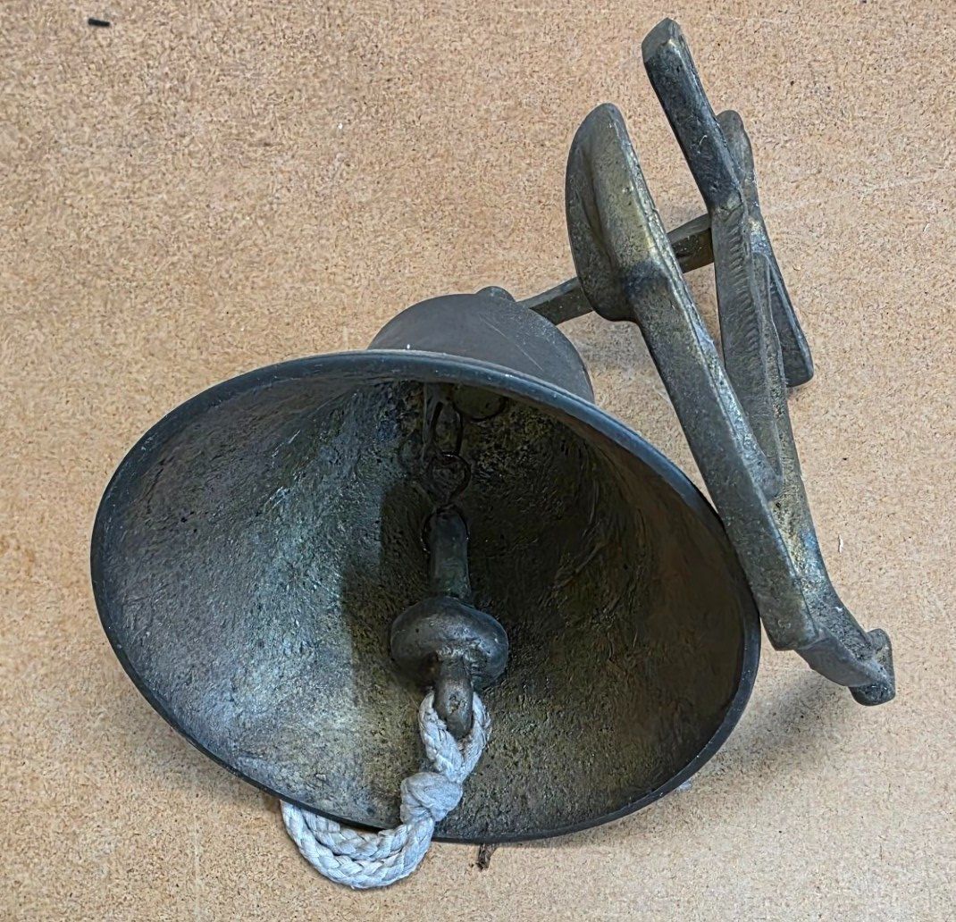 Campanacci mucche: Maritime Schiffsglocke ist aus Messing Glocke – Usato da Flums venduto da Flumsantik 4