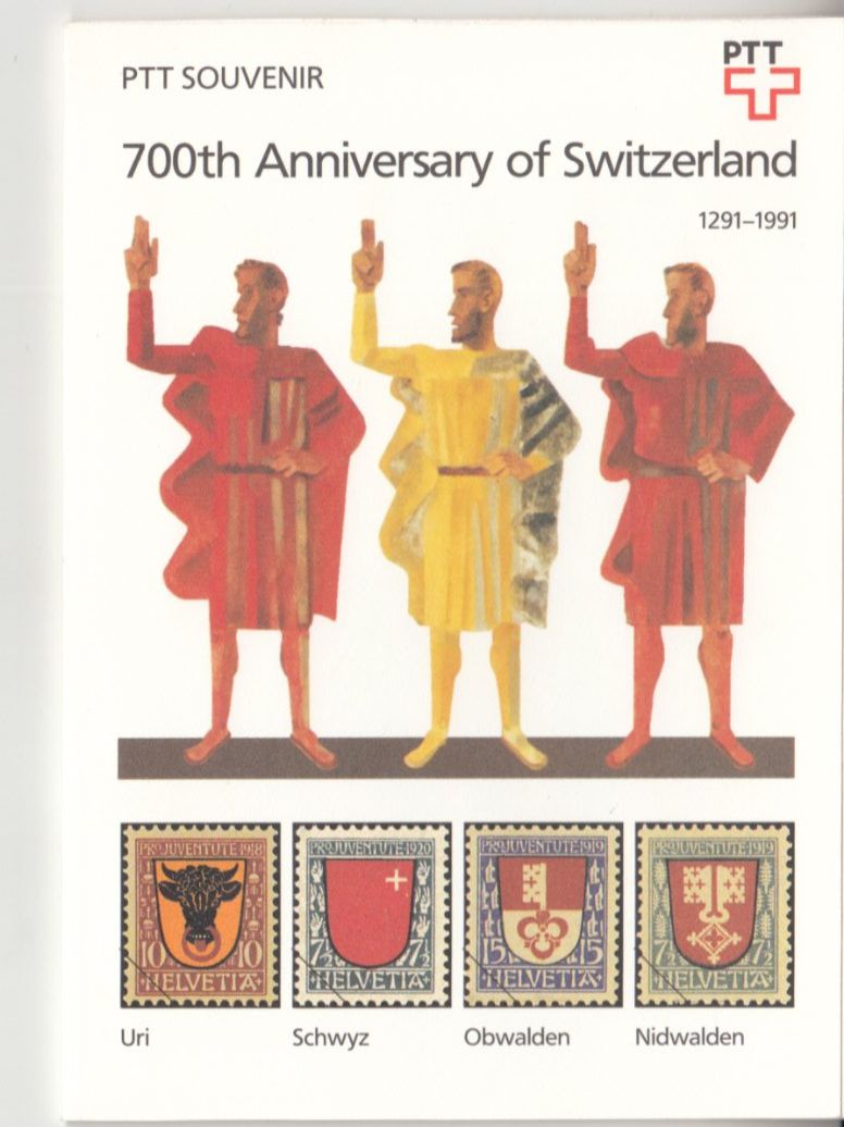 Tutti i francobolli: PTT Souvenir-Heftchen 6d postfrisch – Usato da Bürglen TG venduto da StampGraf