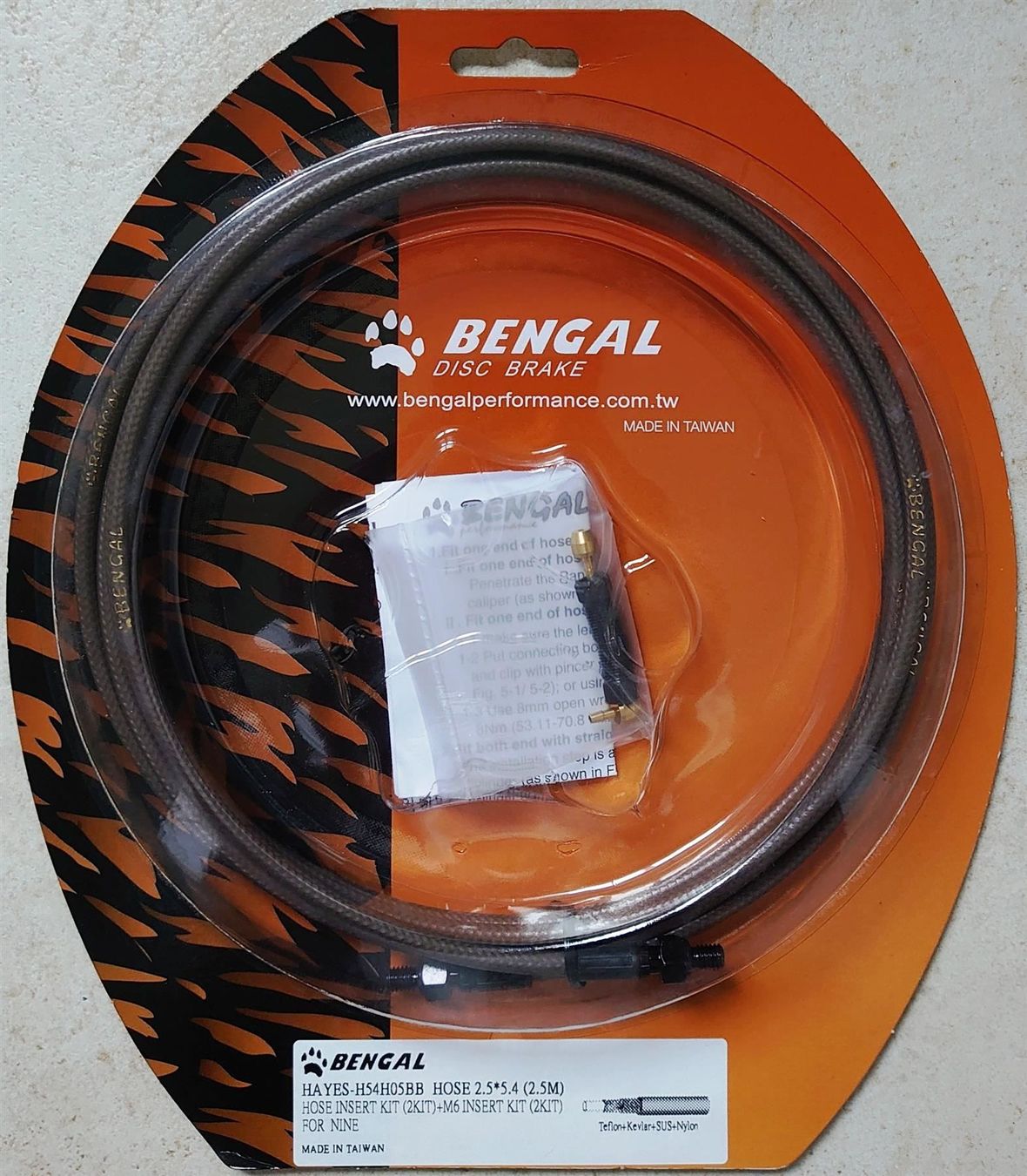 Pezzi di ricambio: Bengal - Bremsleitung Hayes schwarz – Nuovo e nell'imballaggio originale da Biel/Bienne venduto da TheShop4U