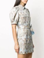 Sandro gold blue dress, new with tags, size small, 34