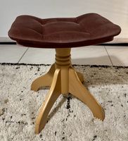Vintage Klavier Hocker mit Polster