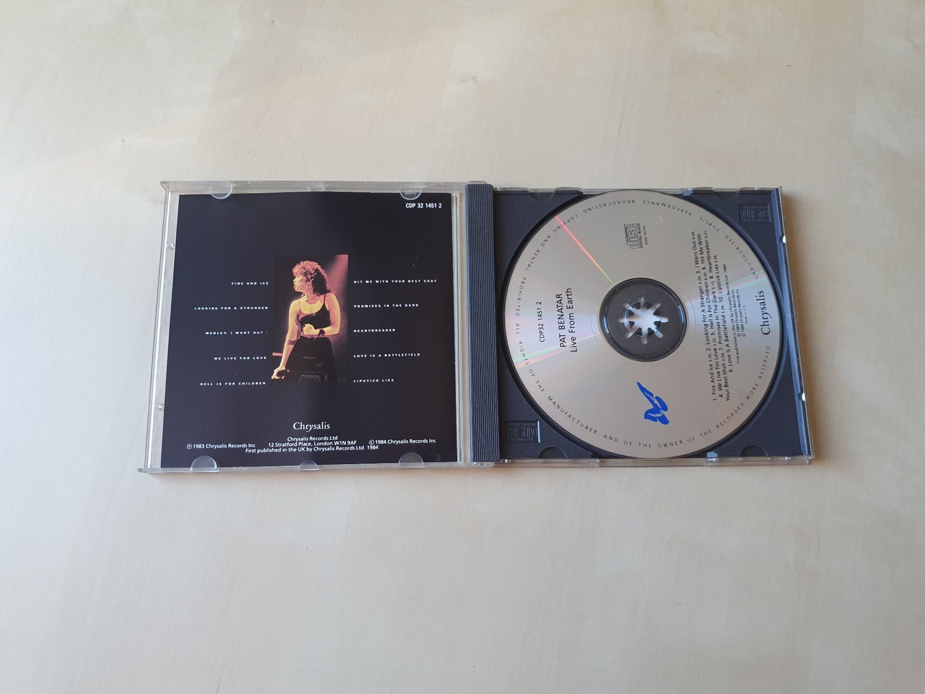 CD: Pat Benatar live from Earth – Usato da Stansstad venduto da collectorsshop 2