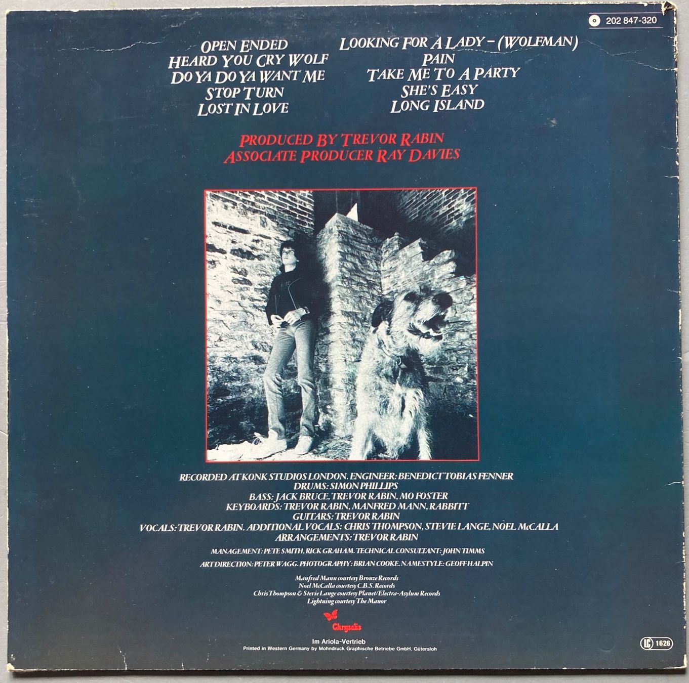 Vinyles: TREVOR RABIN - WOLF – D'occasion à Poliez-Pittet par Newtown-Records 1