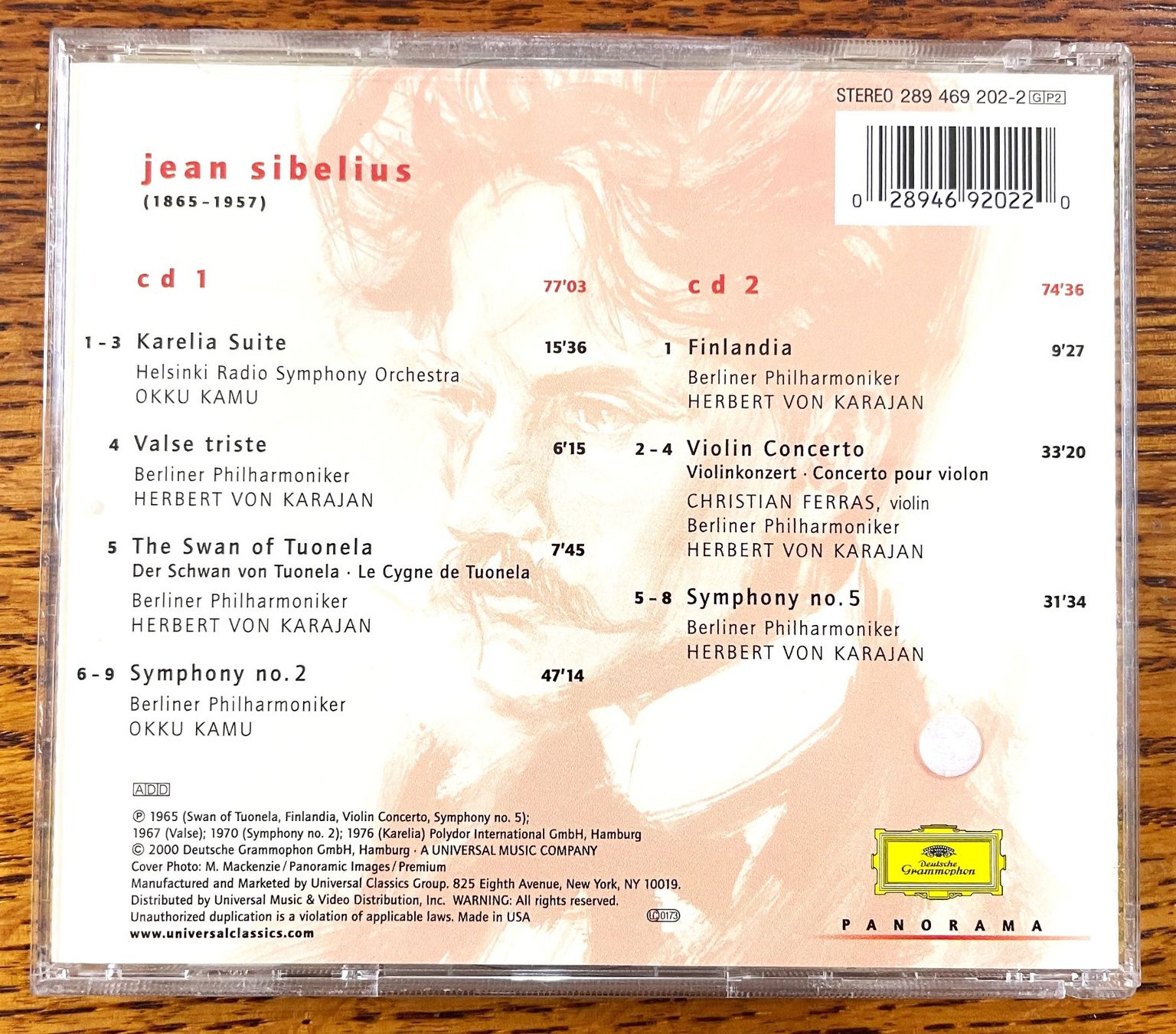 CD: JEAN SIBELIUS CD – Usato da Oftringen venduto da Vucki 1
