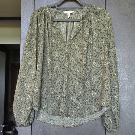 🐸 H&M BLUSE SCHLUPFBLUSE SALBEI LUFTIG LEICHT