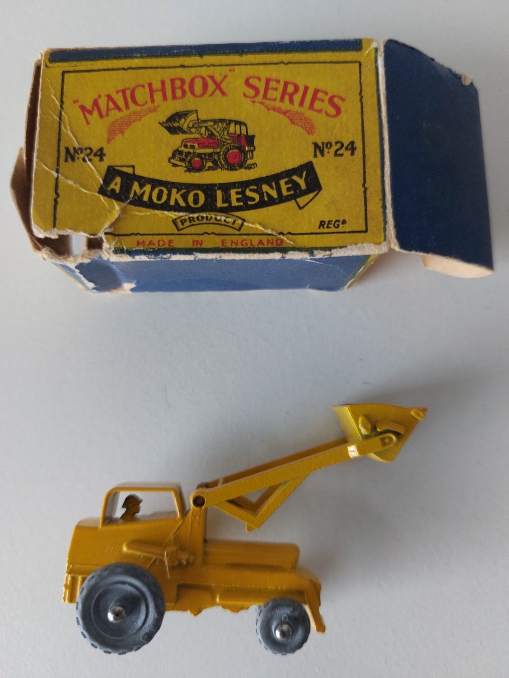 Matchbox Modellautos: Matchbox Lesney Nr. 24A Bagger Watherhill Hydraulic – Gebraucht aus Schenkon von Elbarto007 2