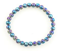Bergkristall Aqua Aura Armband
