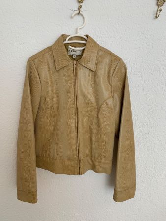 Sergio Donna Kunstleder Jacke Leder Imitat Gr. 36 / S