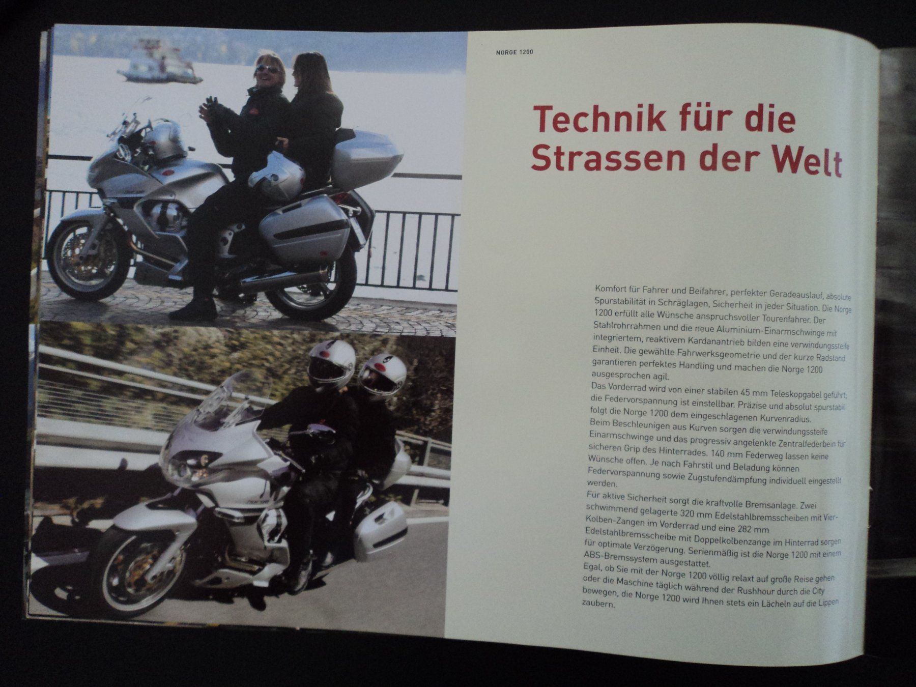 Moto Guzzi Documenti: Prospekt Moto Guzzi Norge 1200 – Usato da Schwarzenburg venduto da modelCARama 4