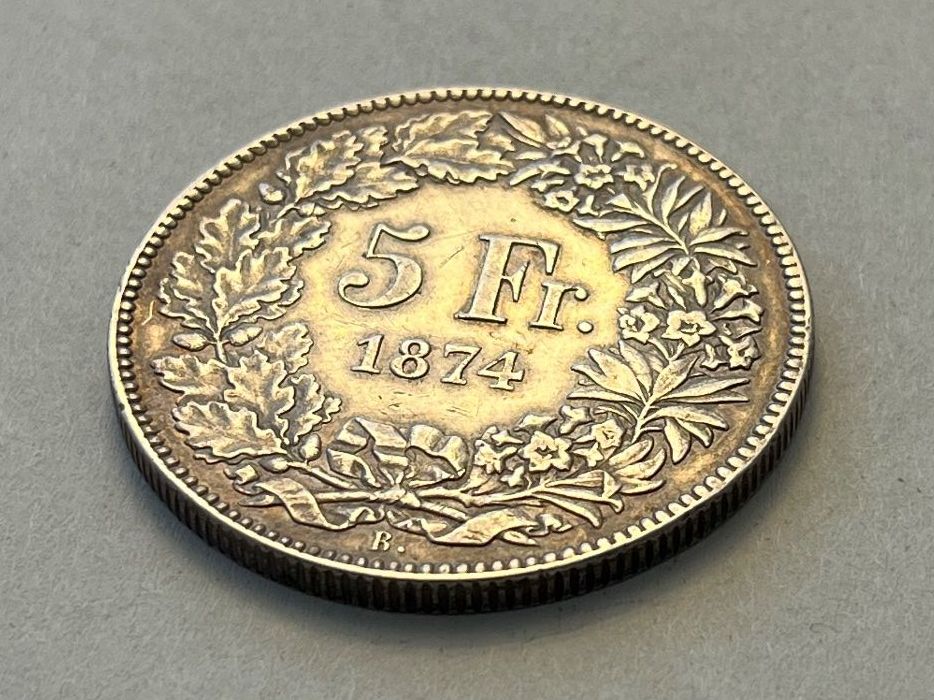Toutes les monnaies: 5 Franken 1874 B. – D'occasion à Tägerwilen par Beata1sager 6