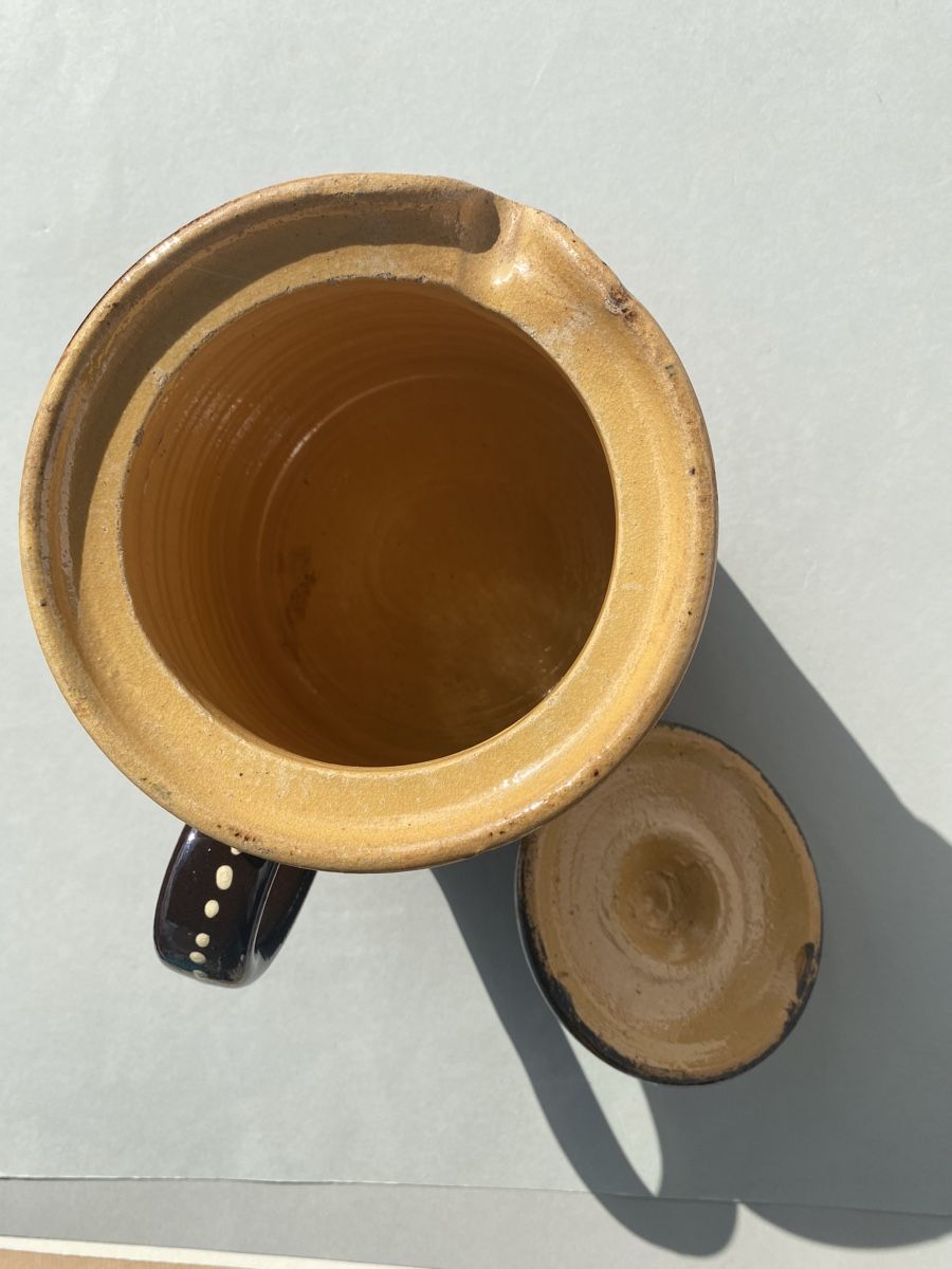 Pentole: Rustic spring bloom Homberg ceramic jug.Home decor treasure. – Usato da Zürich venduto da lesgarcons 3