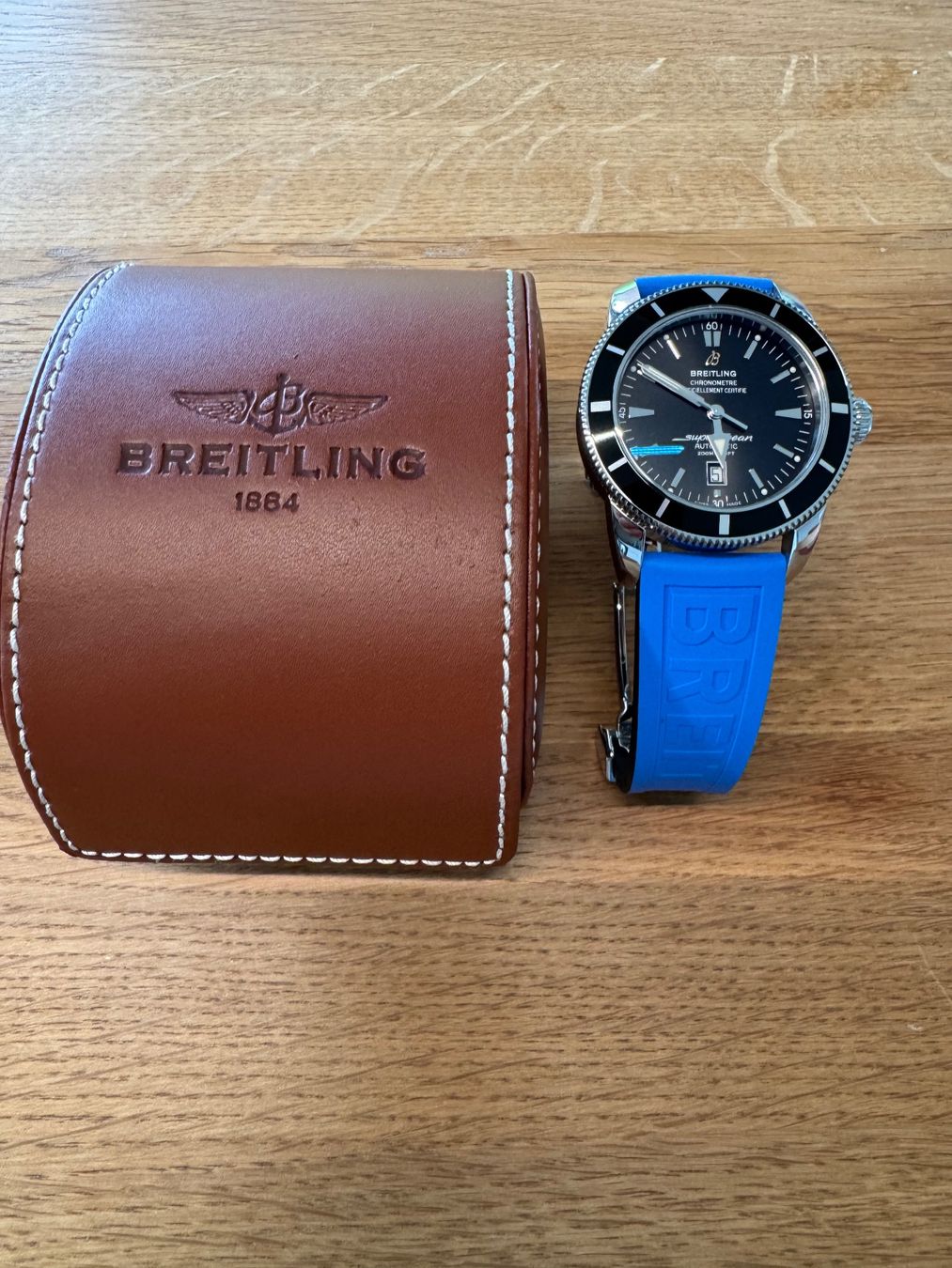 Breitling Orologi: Breitling Superocean Automatic  – Breitling-Service 2022 – Usato da Wettingen venduto da Tobias058 1