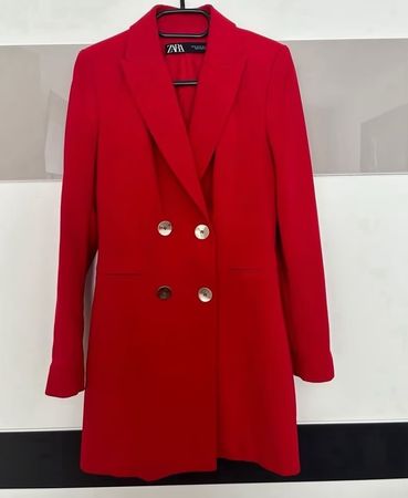 ZARA Red Blazer Dress size Medium NEW