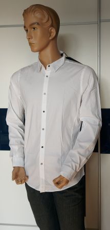 Neues Ben Sherman Herren Hemd Gr. L weiss Slim Fit