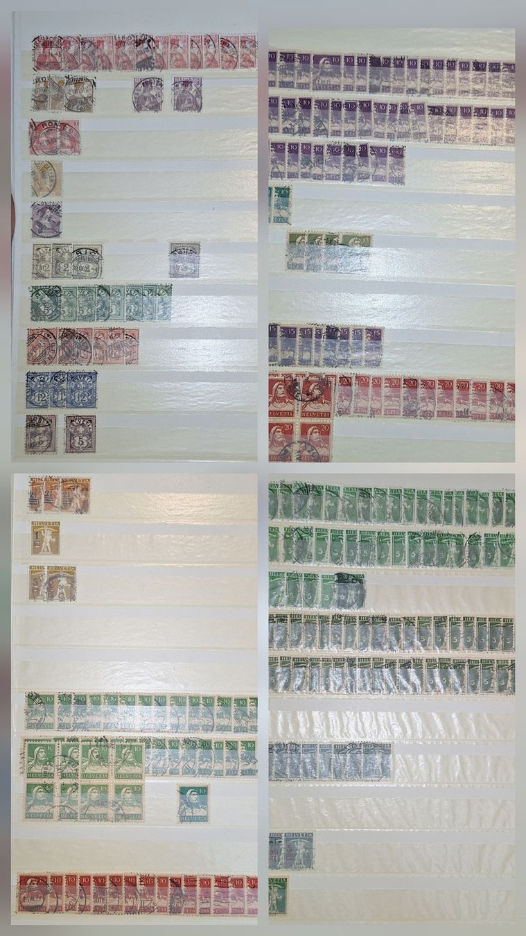 Alle Briefmarken: Frei und Werbemarken Dublettensammlung – Gebraucht aus Balgach von SIMEON27 1