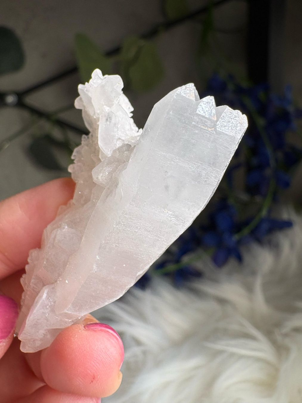 Minerali & Pietre curative: Kolumbianischer Lemurian-Quarz-Cluster – Nuovo (secondo la descrizione) da Neuheim venduto da m.hald 2