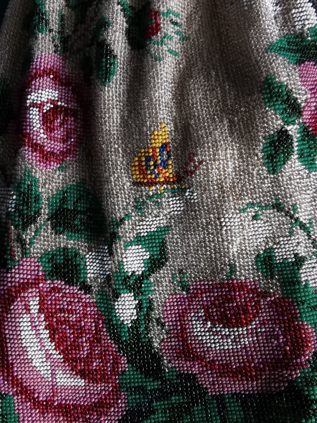 Borse da donna: Perlenbeutel, Handtasche Biedermeier – Difettoso da Dübendorf venduto da aschiduebendorf 3