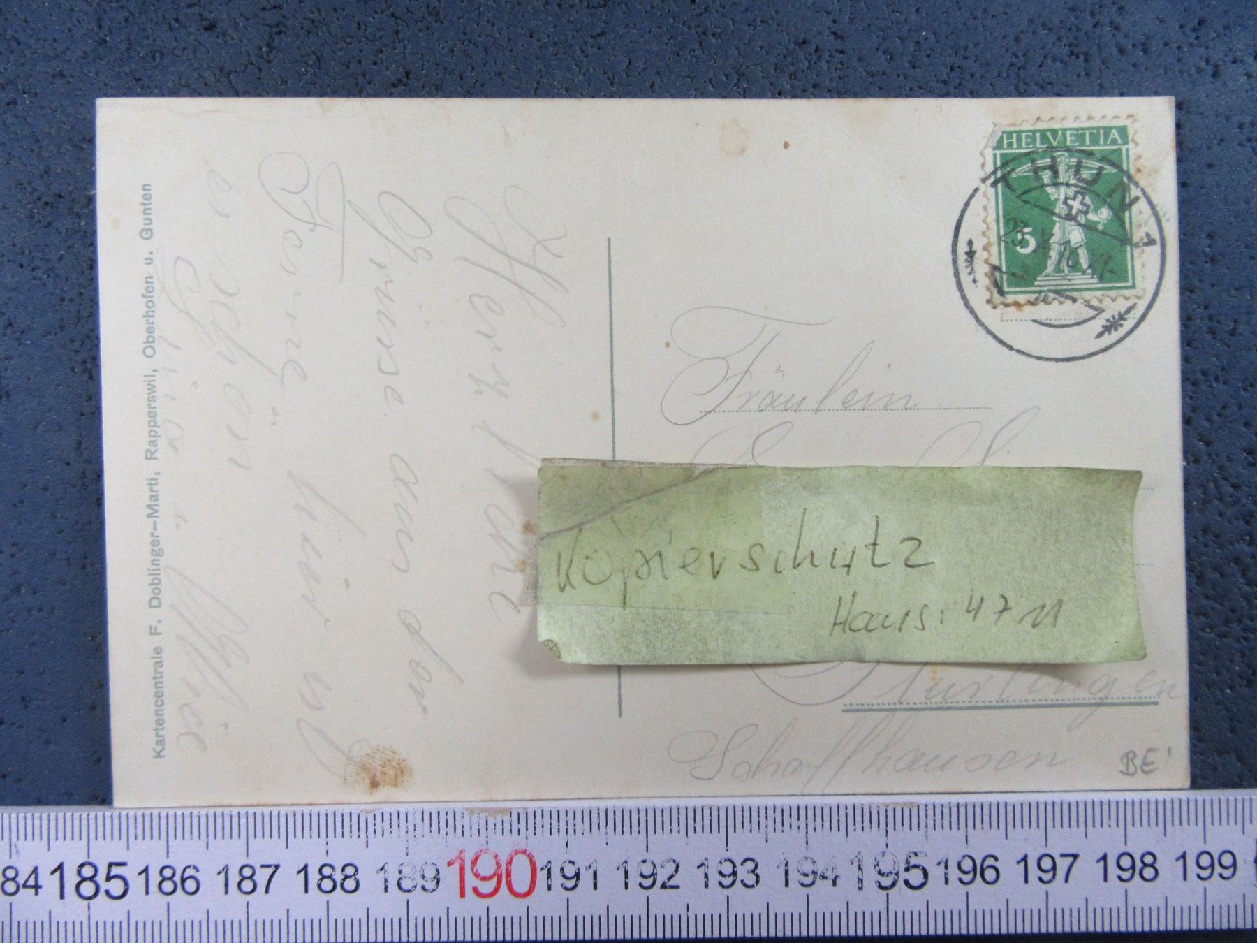 Cartoline postali: GUNTEN 1916 AM THUNERSEE BE AK LUFTBILD – Usato da Ettingen venduto da Hausi4711 1