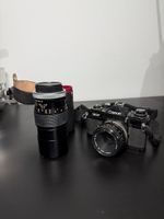 Canon EF Analogkamera (1973) mit 2 Objektiven