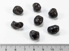 Apachentränen Obsidian 13 bis 16mm 7Stk.