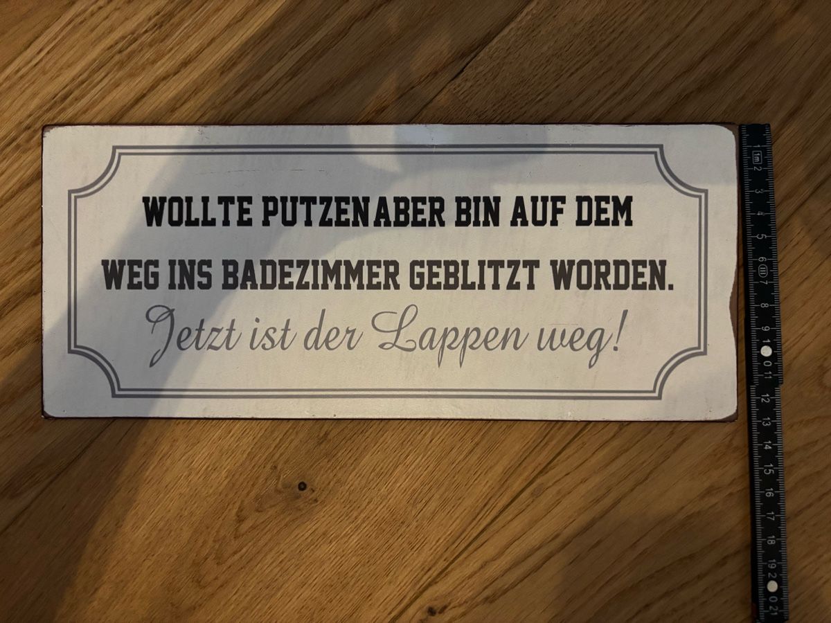 Insegne: Blechschild – Usato da Laupen BE venduto da Jonasbolinger 1