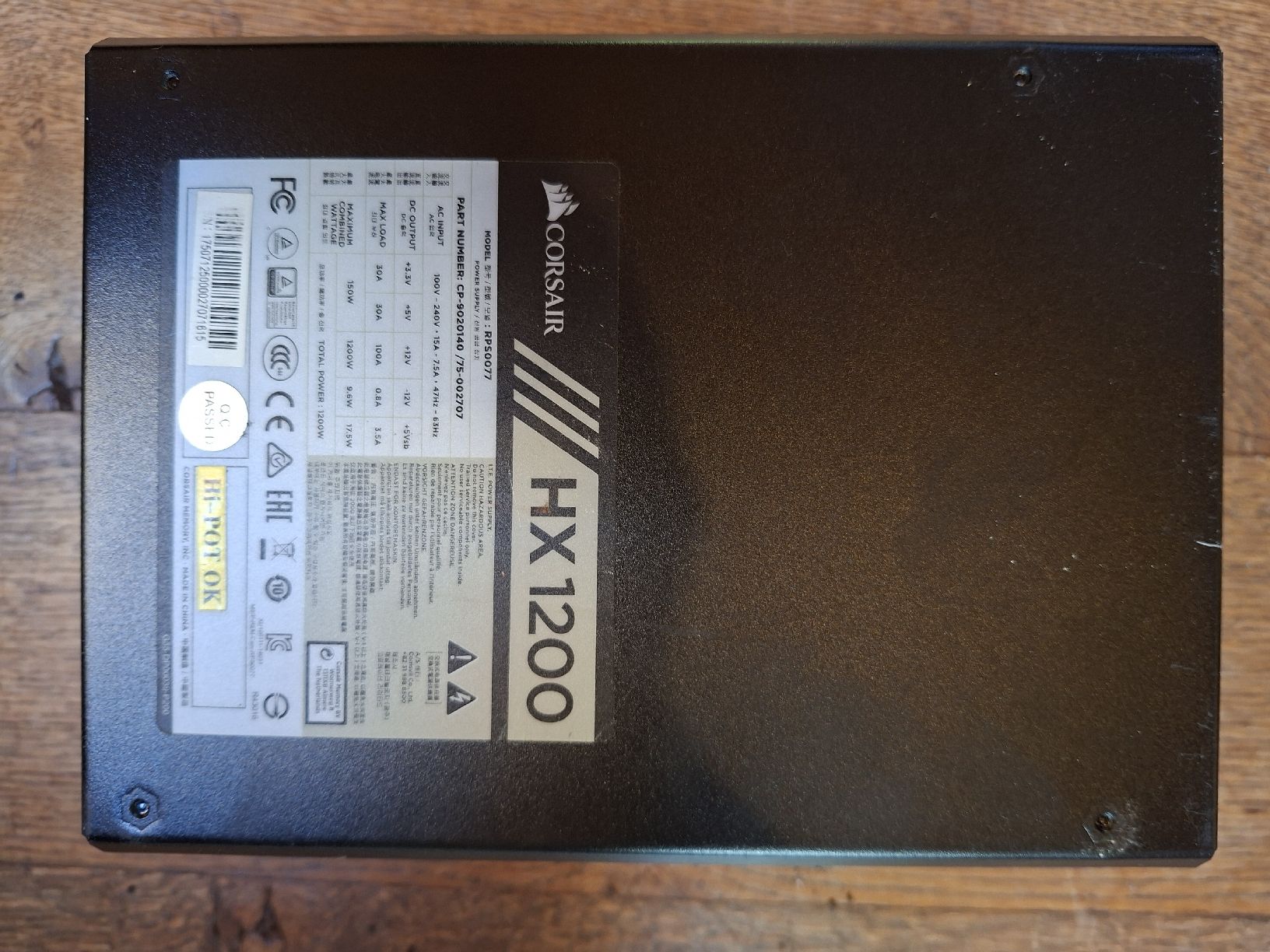 Corsair Componenti elettronici: Corsair HX1200 Netzteil – Usato da Mühlehorn venduto da J.Kaeppler 3