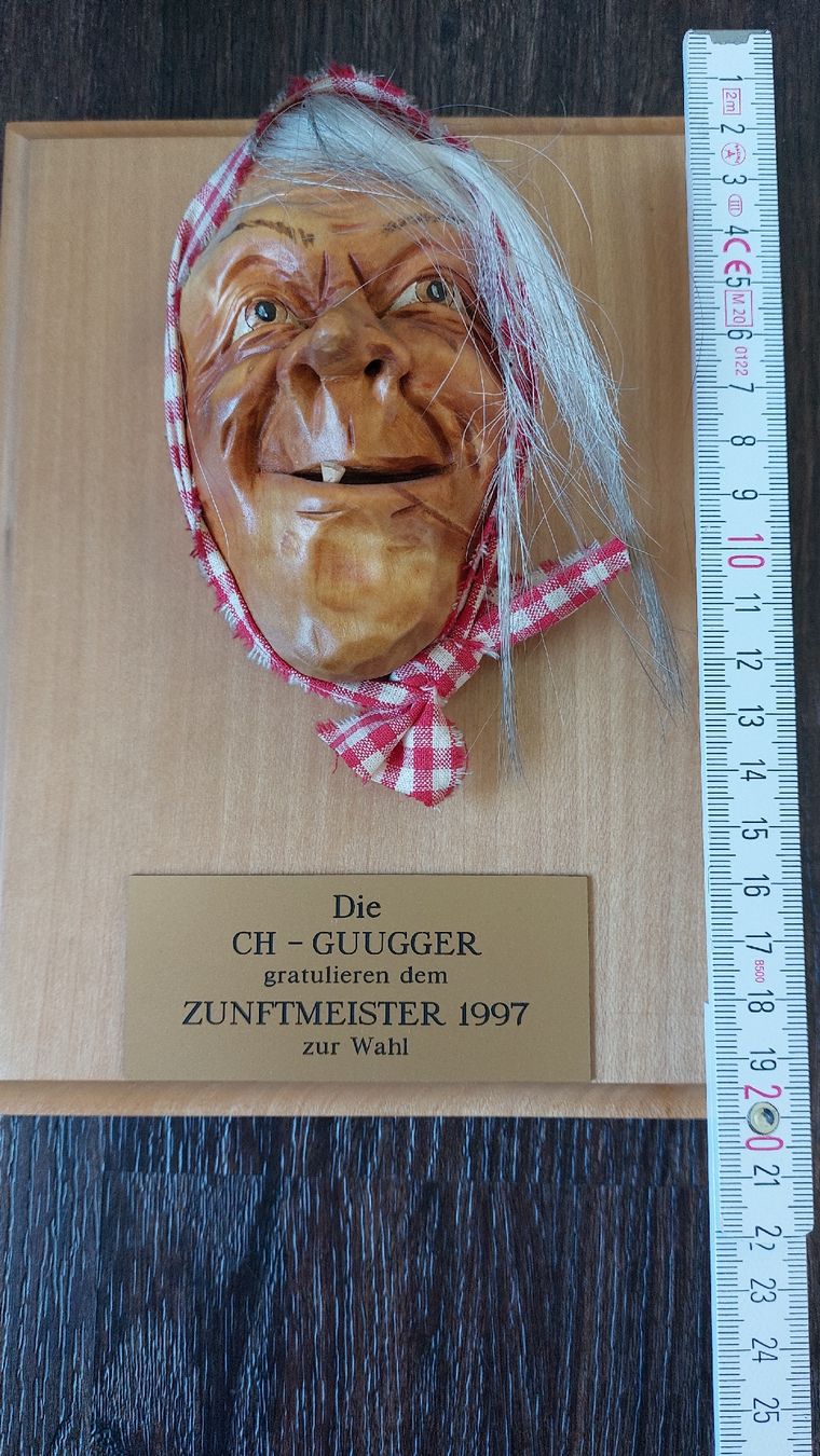 Masken: Kriensermaske auf Holzbrett – Neu (gemäss Beschreibung) aus Rain von Lillyfra 2