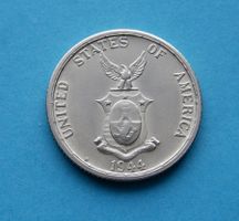 Münze Philippinen 50 Centavos 1944 Silber