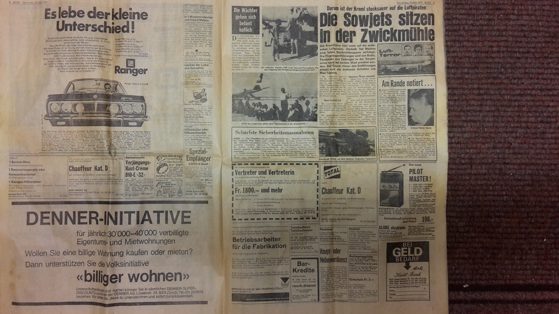Riviste & Magazine: von 1970 "Blick"  Ausgabe – Usato da Achseten venduto da Wenggi 4