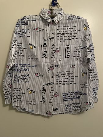 Chemisier ZARA style à rayures avec imprimé tendance 😃