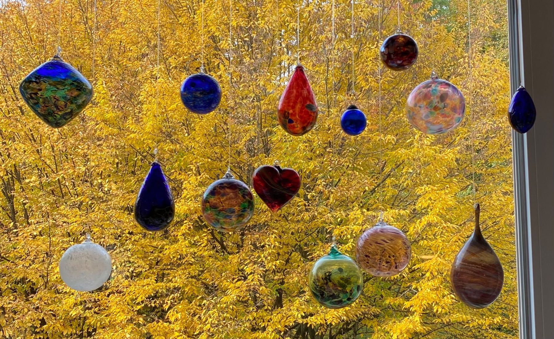 Tutte le decorazioni: Handgefertigte Glas Christbaumkugeln, Herbstdeko Set! – Usato da Zürich venduto da kaegret