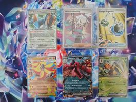 6 deutsche Pokemonkarten aus Wachsendes Chaos als Konvolut