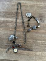 ModeSchmuck - 1x Kette & 1x Armband mit Medaillon zum öffnen