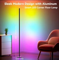 Smart RGB-IC LED Eck-Bodenlampe 145cm – App-Steuerung – Neu