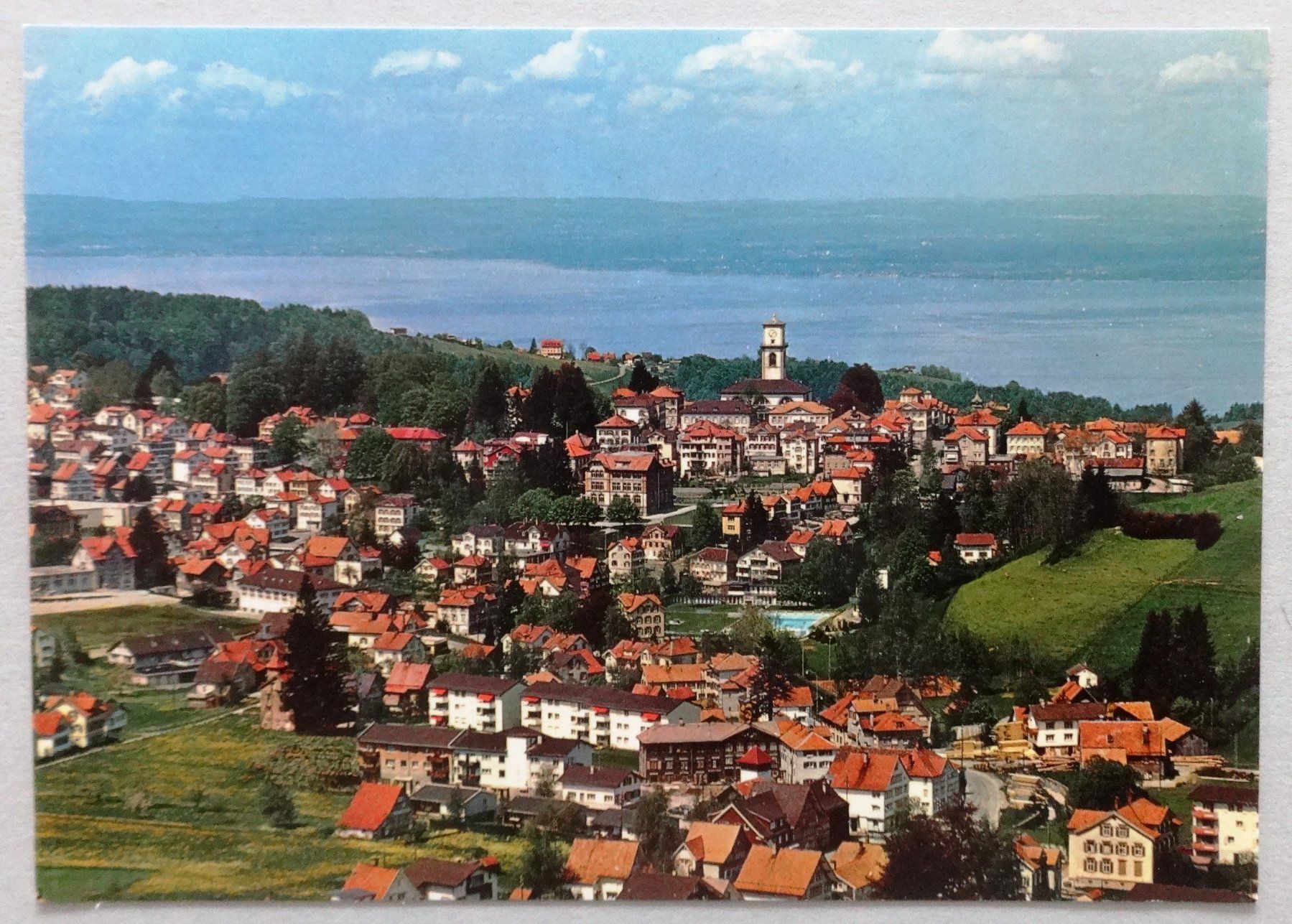 Cartoline postali: Klimakurort Heiden (AR) mit Bodensee – Usato da Fétigny venduto da Billy2miny