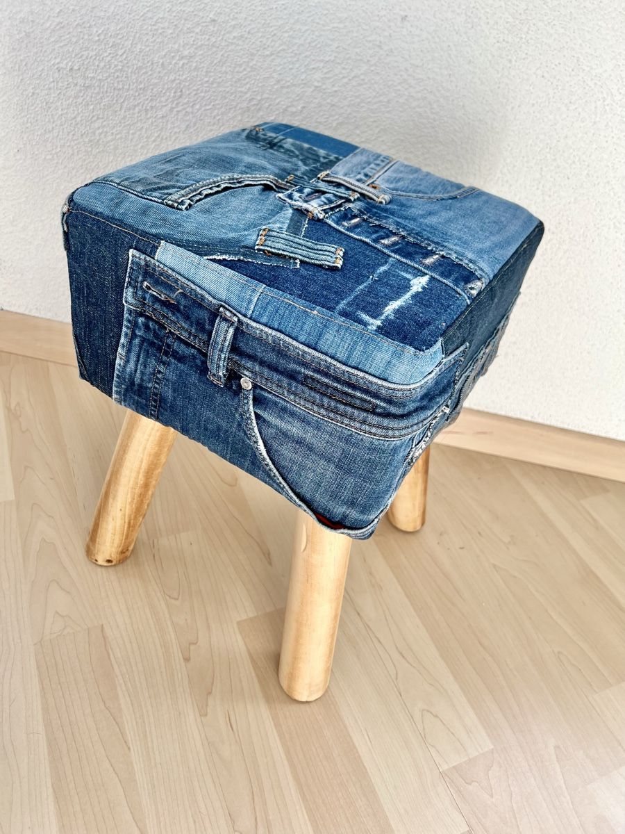 Hocker: Hocker Jeans – Neu (gemäss Beschreibung) aus Winterthur von Metatron1 1