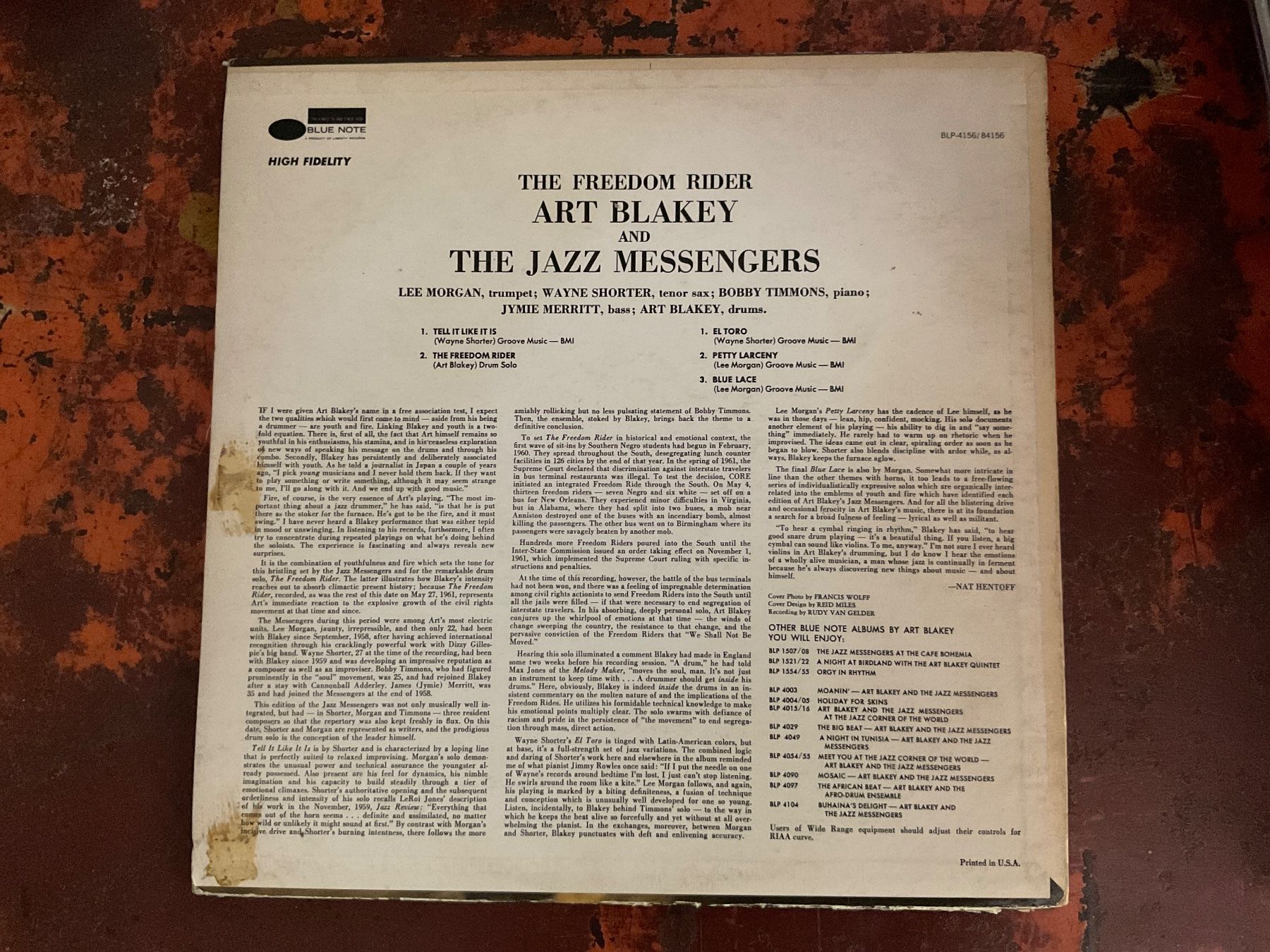 Dischi in vinile: Art Blakey Freedom Rider Blue Note US LP – Usato da Delémont venduto da vinylfreak01 1