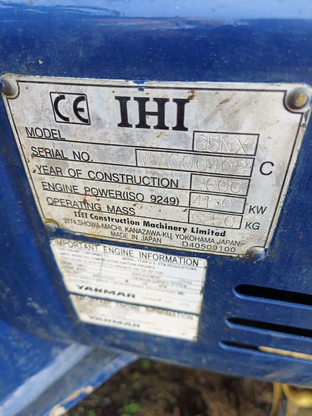Hutter Bagger: Bagger Hutter IHI 65NX – Gebraucht aus St. Antoni von  5