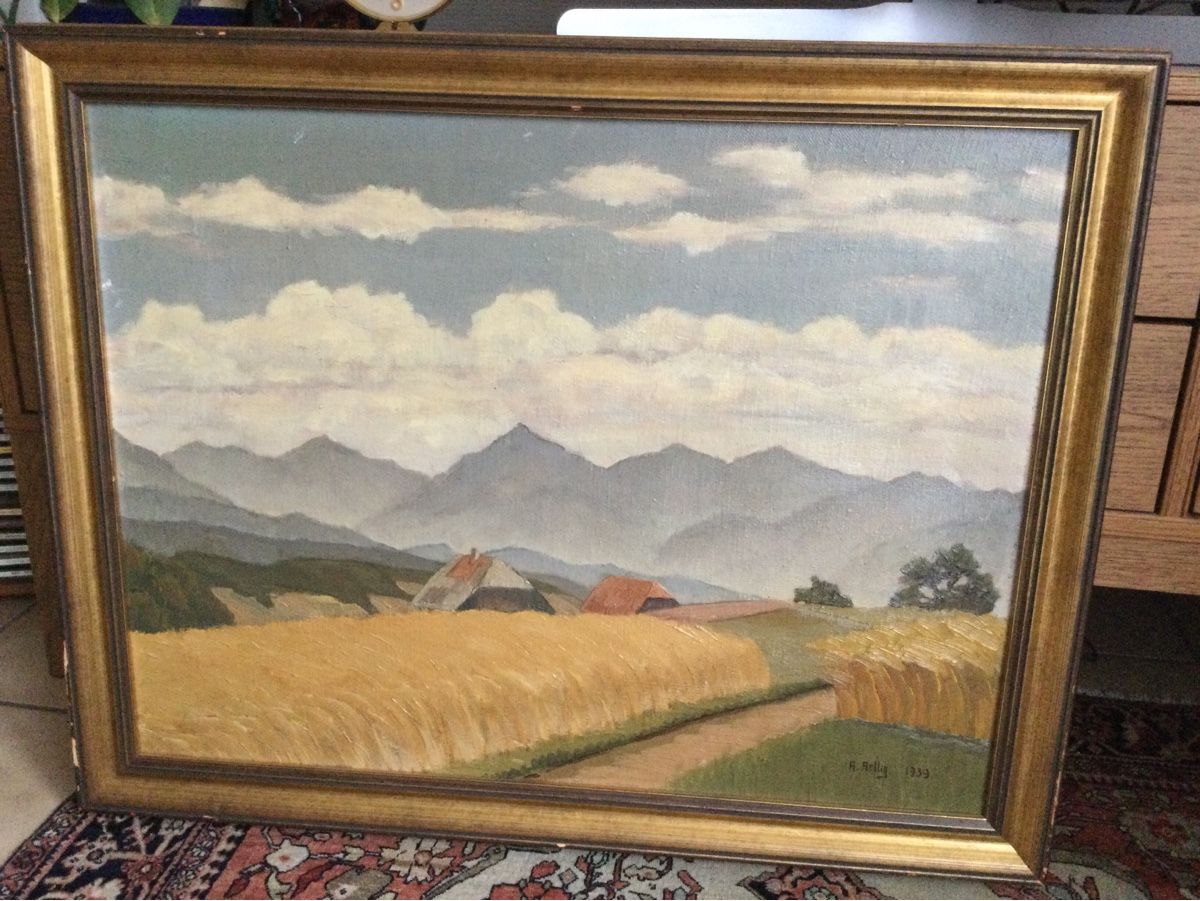Tele & Cornici: Une huile sur toile Paysage – Usato da Buttes venduto da ButtA15 2