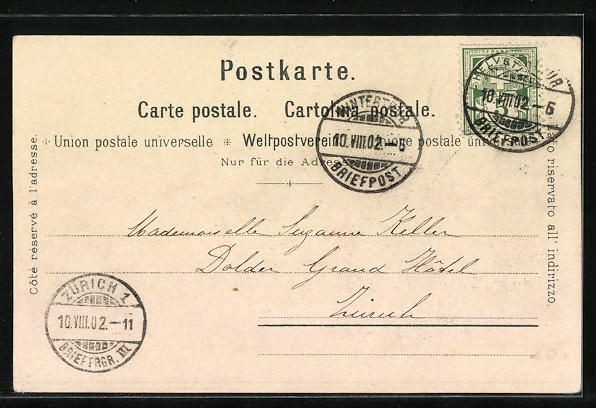 Cartoline postali: C. Steinmann: Winterthur, Bruderhaus mit – Usato da Berlin venduto da bartko-reher 1